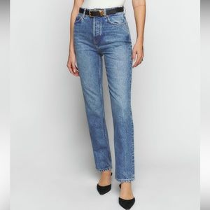 Reformation Cynthia High-Rise Jeans (labeled 29, measures 28)